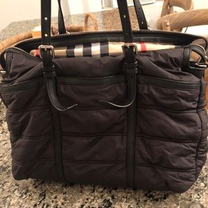 Burberry diaper bag